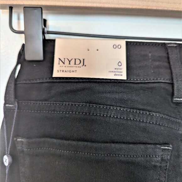 NYDJ Straight Leg Black Jeans - Picture 5 of 6